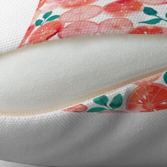 Alternate view of Bright summer fruit Throw Pillow