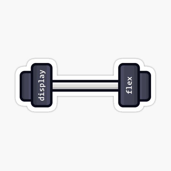 Display Flex Dumbbell Sticker Sticker
