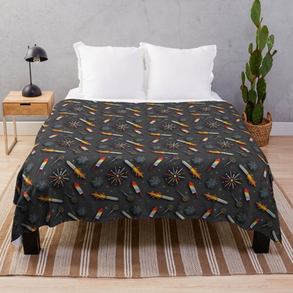 Fireworks Throw Blanket