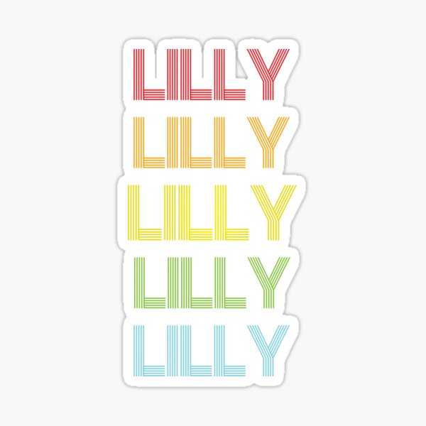 Artikel-Vorschau von Lilly Name - Multi Colored Custom Name Gift For Lilly, designt und verkauft von MariaLeona.
