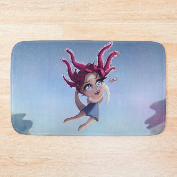 Item preview,   Axolotl Girl en el mar designed and sold by schwebewesen.