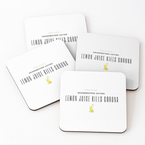 Item preview, Lemon Juice Kills Corona designed and sold by Ninababel.