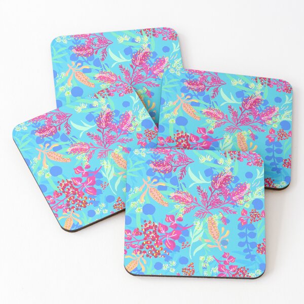 Item preview, Happy Australian Plants - blue designed and sold by AtelierEmiLou.