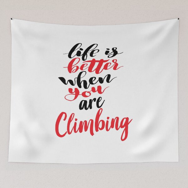 Item preview, La vida es mejor cuando escalas designed and sold by ProjectX23.