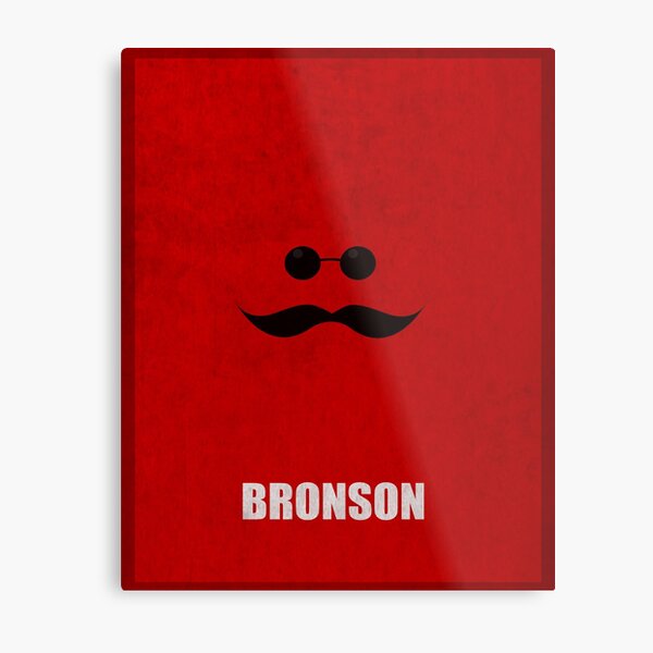 Bronson Minimal Metal Print