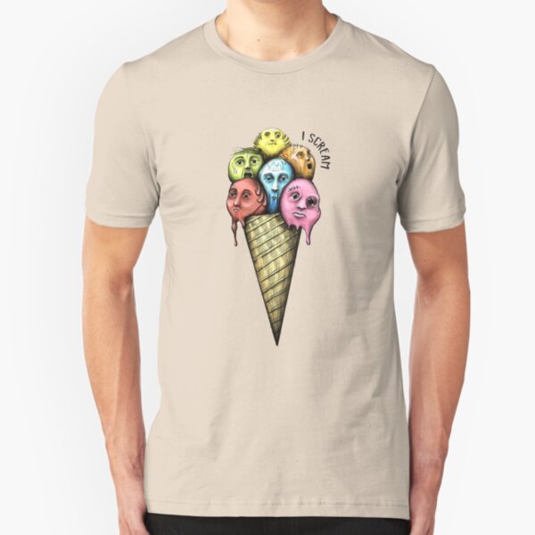 Ice Cream or I Scream? Slim Fit T-Shirt