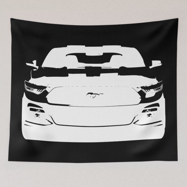 Item preview, Mustang 2020 Front Sixth Generation Simple Sketch White designed and sold by CharlieCreator.