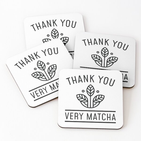 Item preview, Thank You Very Matcha designed and sold by LuckyFoxDesigns.
