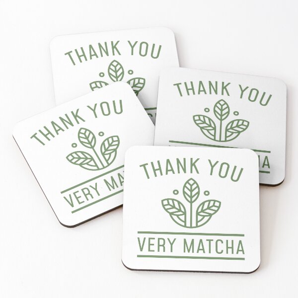Item preview, Thank You Very Matcha designed and sold by LuckyFoxDesigns.