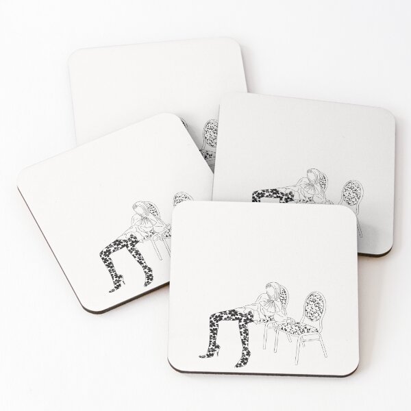 Item preview, Figure sitting fashion illustration designed and sold by BotanicalStudy.