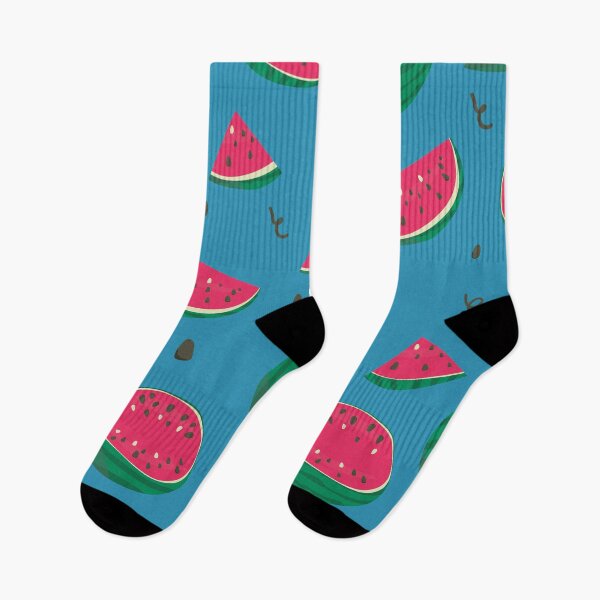 Item preview, Watermelon Pattern Blue Background designed and sold by tlemskaya.