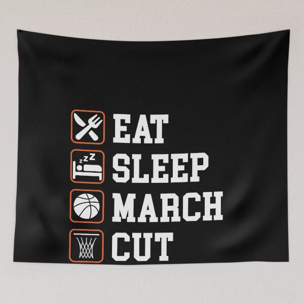 Item preview, EAT SLEEP MARCH CUT REPEAT designed and sold by COURT-VISION.