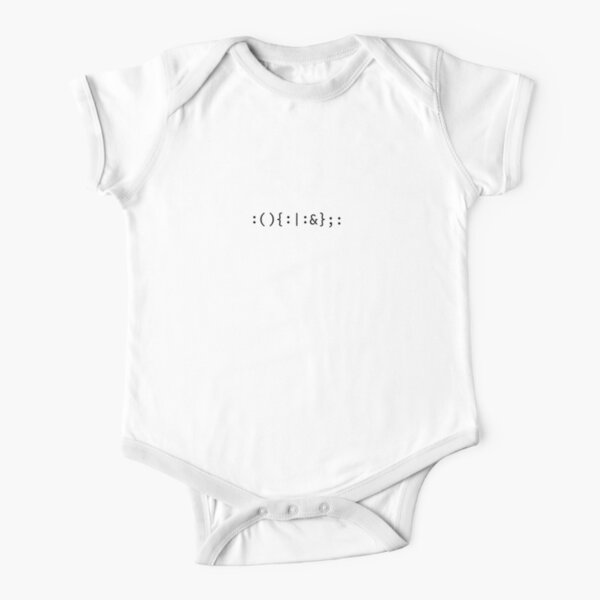 Fork bomb Short Sleeve Baby One-Piece