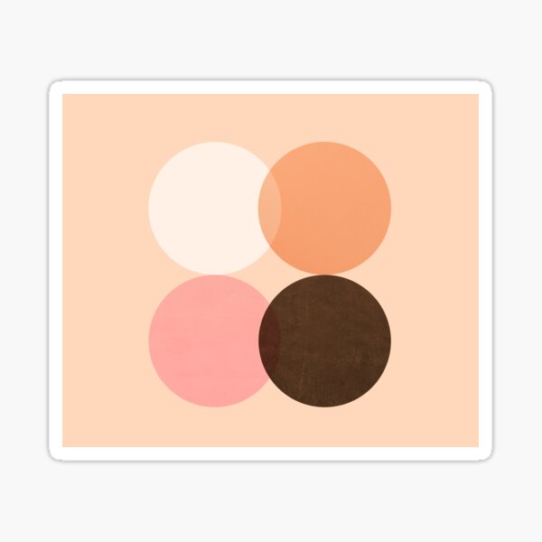 Abstraction_CIRCLES_GEOMETRIC_SHAPE_DOTS Sticker