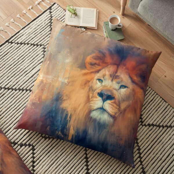Lion Energy Floor Pillow