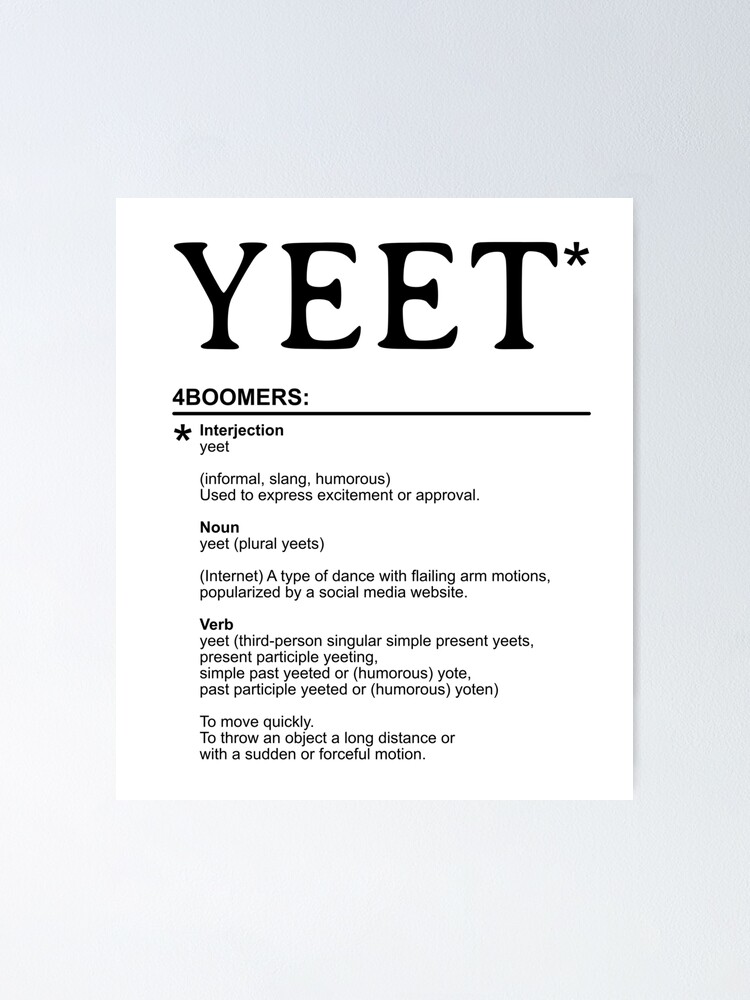  Yeet Dictionary Definition Awesome Funny Dank Meme