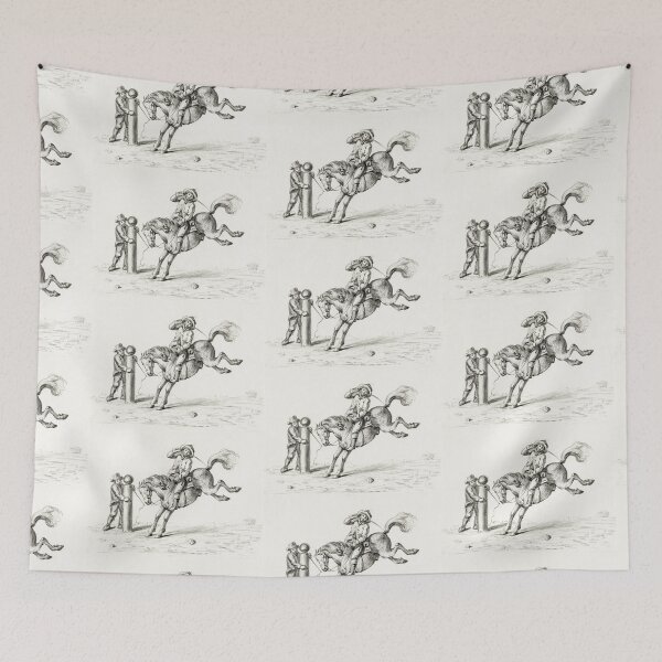 Aperçu de l'œuvre Bucking Horse vintage illustration créée et vendue par Vintage Designs +.