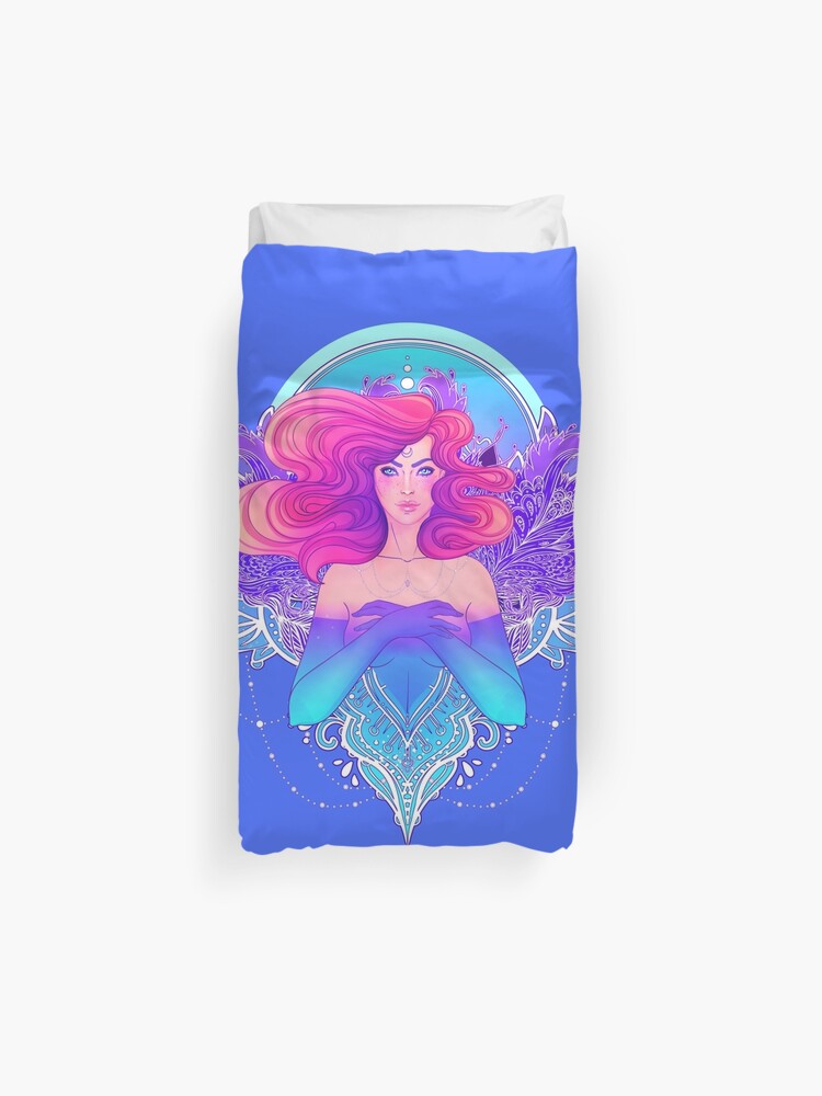 Ariel The Mermaid Duvet Cover By Varka Redbubble