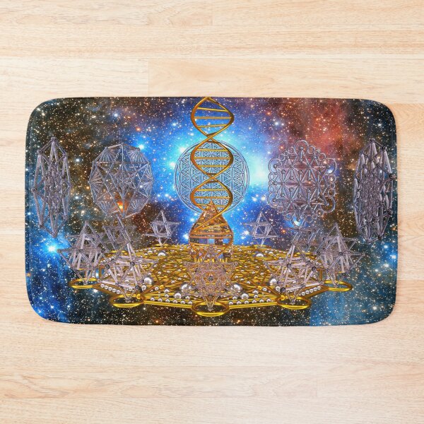 Crystal Stargate DNA Healing Code Bath Mat