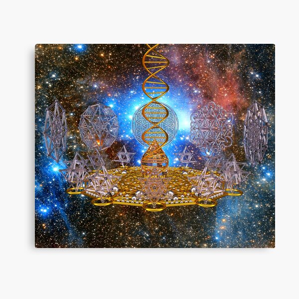 Crystal Stargate DNA Healing Code Canvas Print