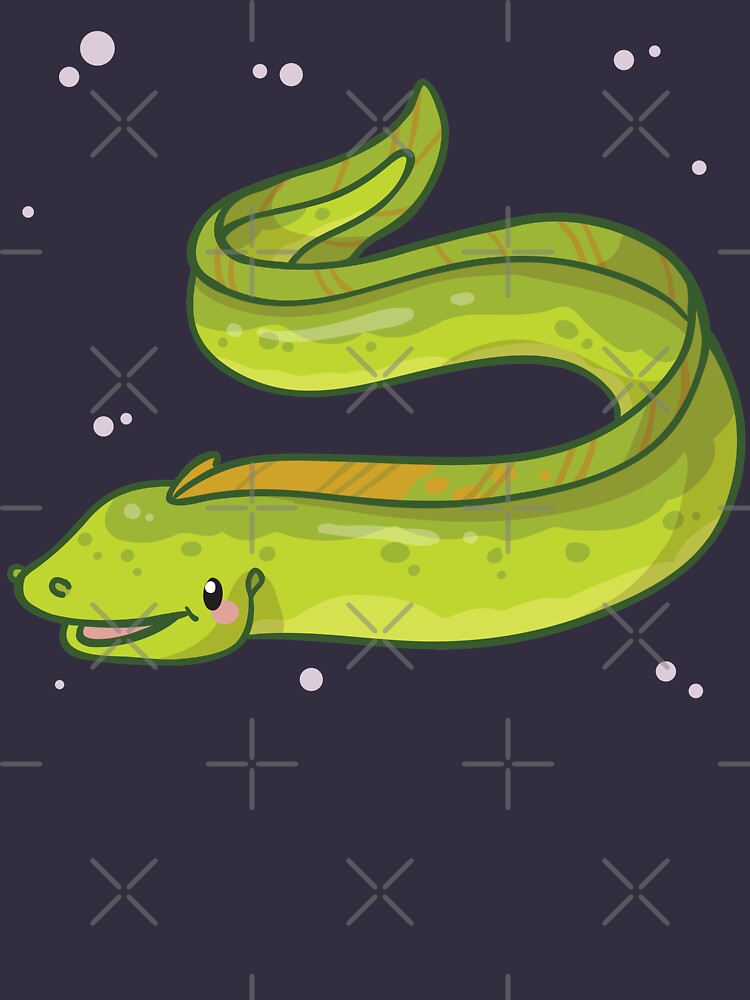 Green Moray Eel (Huevember 2018) by bytesizetreas