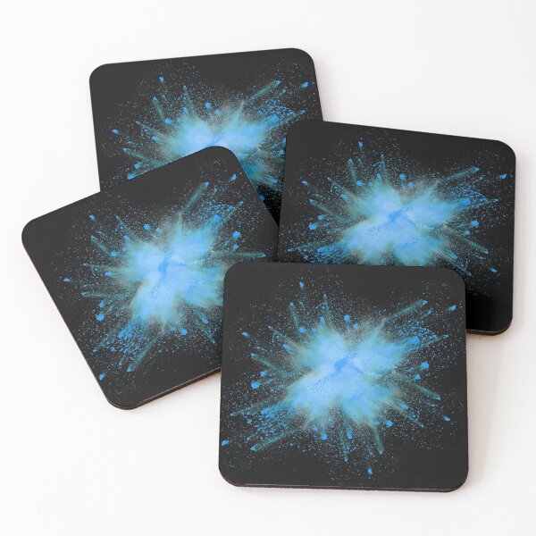 Item preview, Powder Kleks in blue designed and sold by Nicole Bleck.