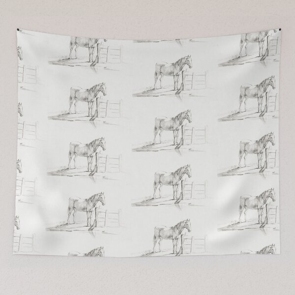 Item preview,  Horse vintage illustration  designed and sold by Vintage Designs +.