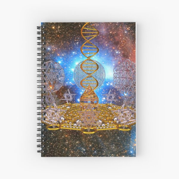 Crystal Stargate DNA Healing Code Spiral Notebook