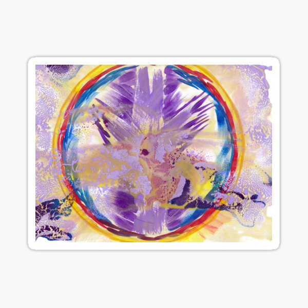 Item preview, Sacred Geometry/Pour Paint with Archangel Sandalphan designed and sold by Michelle Adams.