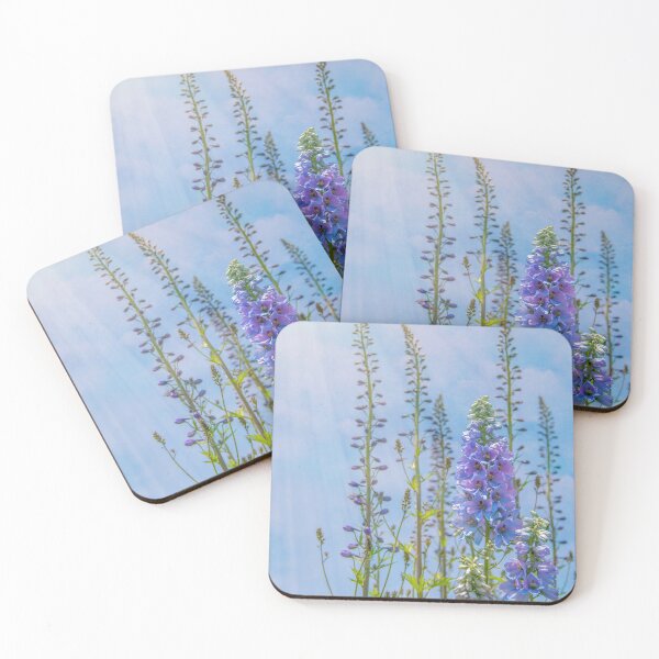 Item preview, Cornflower Blue and Lavender Foxglove Flowers designed and sold by Brooke T Ryan Photographic Art.