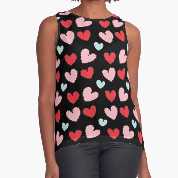 Love Hearts Sleeveless Top