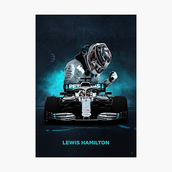 Affiche Lewis Hamilton Formula 1 Impression photo