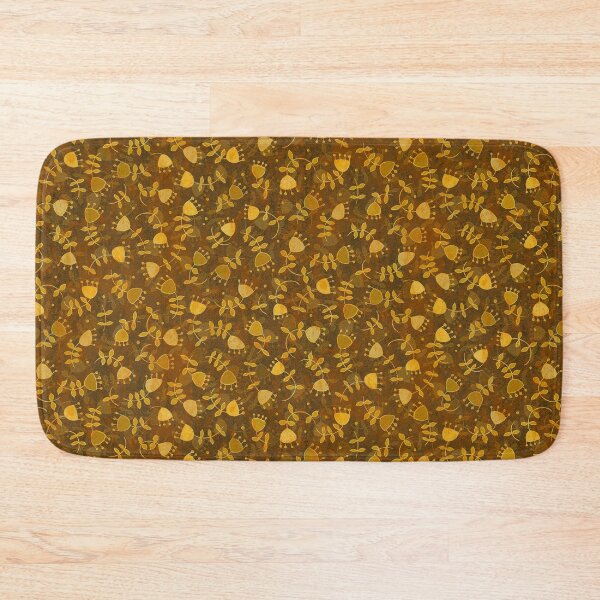 Item preview, Abstract Flowers in Goldenrod designed and sold by ArgyleImp.