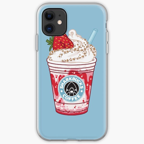 Strawberry Dottyback // Sharkbucks Frappucino iPhone Soft Case