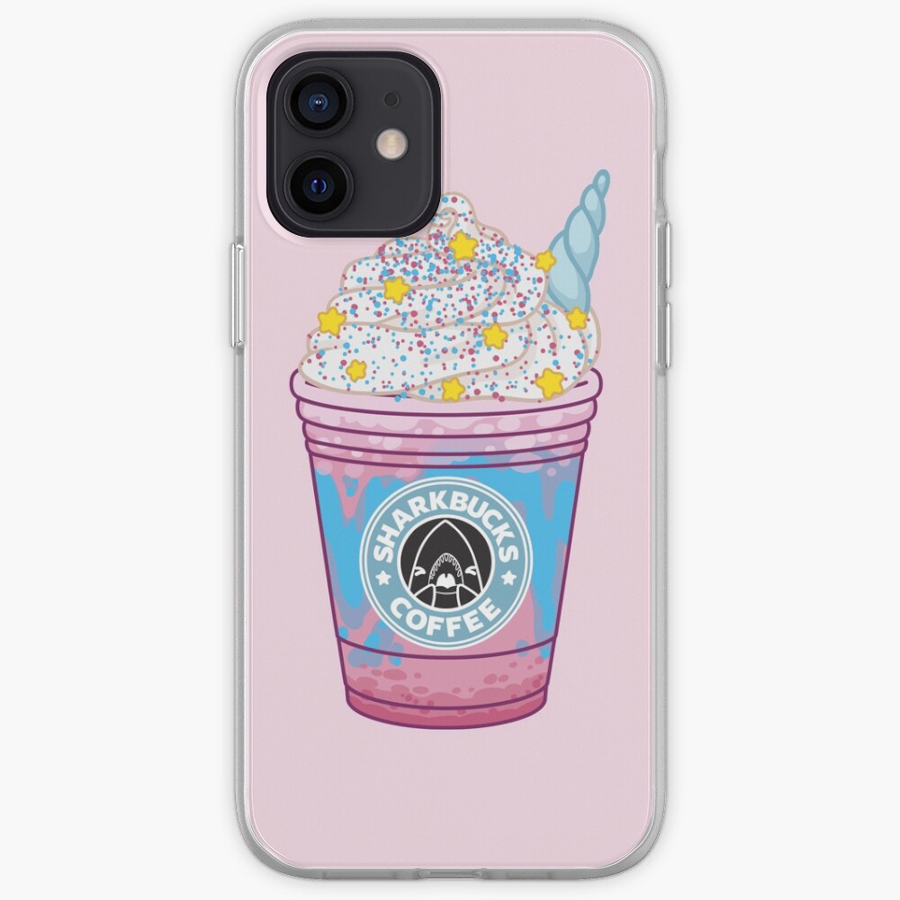 Magical Narwhal // Sharkbucks Frappucino iPhone Case & Cover