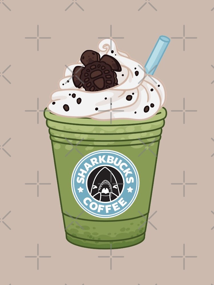 Matcha Green Sea Turtle // Sharkbucks Frappucino by bytesizetreas