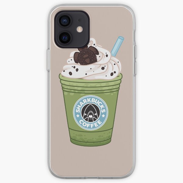 Matcha Green Sea Turtle // Sharkbucks Frappucino iPhone Soft Case