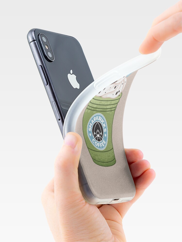 Alternate view of Matcha Green Sea Turtle // Sharkbucks Frappucino iPhone Case & Cover
