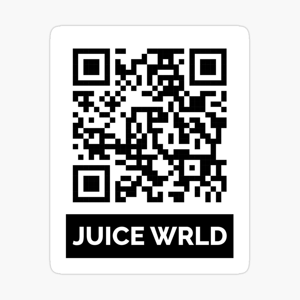 Qr Code Lucid Dreams Juice Wrld Framed Art Print By Humble Hustle Redbubble - juice wrld lucid dreams roblox id code