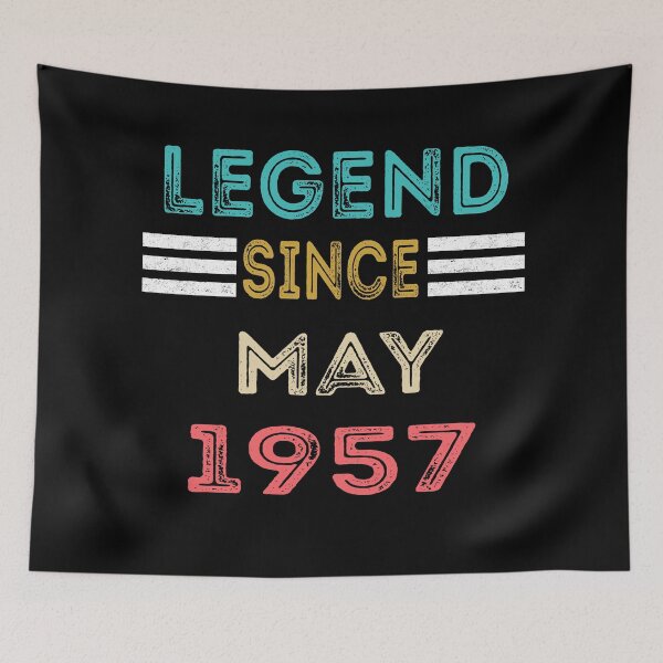 Item preview, Retro Vintage Legend Since May 1957 Birthday Gift designed and sold by meedTee.