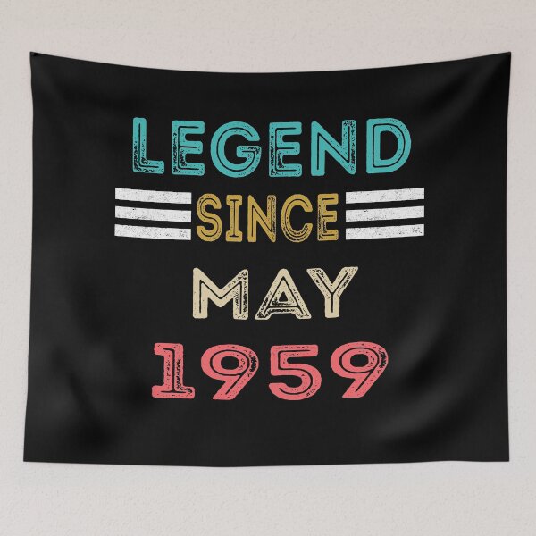 Item preview, Retro Vintage Legend Since May 1959 Birthday Gift designed and sold by meedTee.