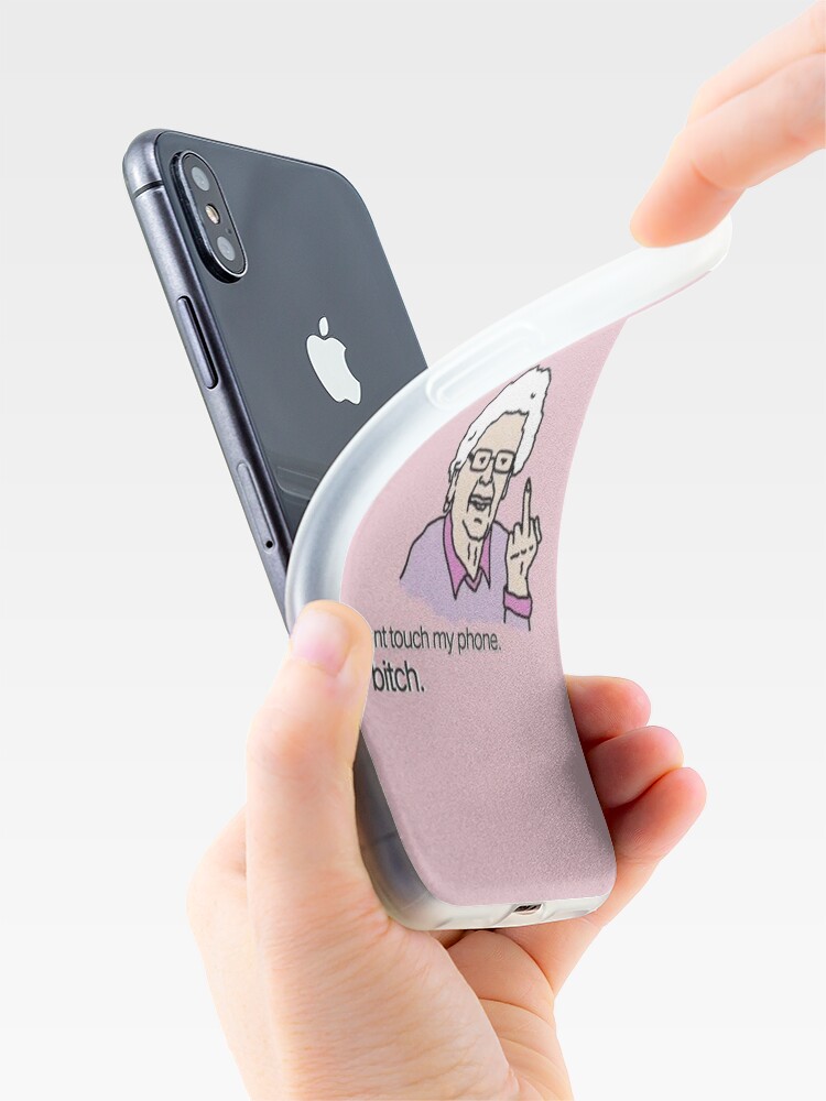 Alternate view of Don't Touch My Phone. BITCH iPhone Case & Cover