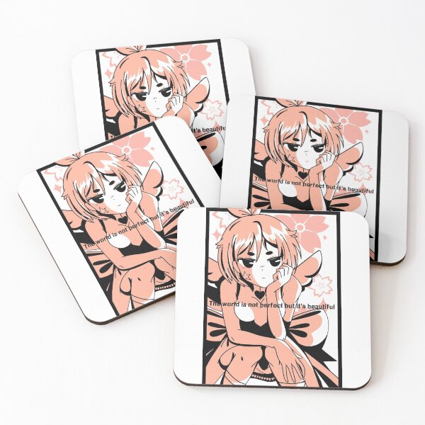 Item preview, Anime- inspired young girl design- The World is not perfect but its beautiful. designed and sold by EvaWolf.