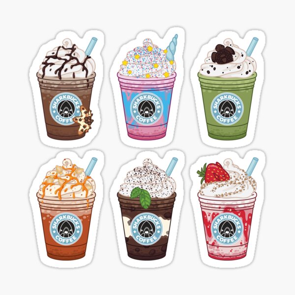 Sharkbucks Frappucinos Sticker