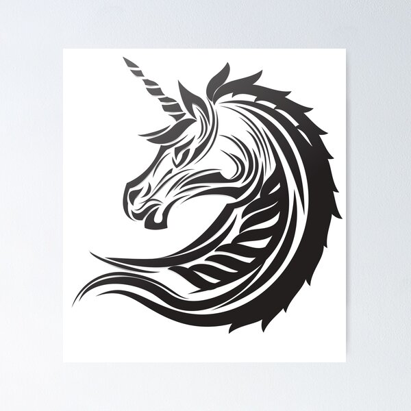 Unicorn Tattoo Stock Vector (Royalty Free) 62538688 | Shutterstock