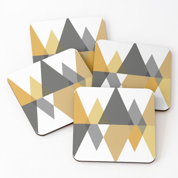 Item preview, Аbstract grey - yellow diamonds designed and sold by NikRon.
