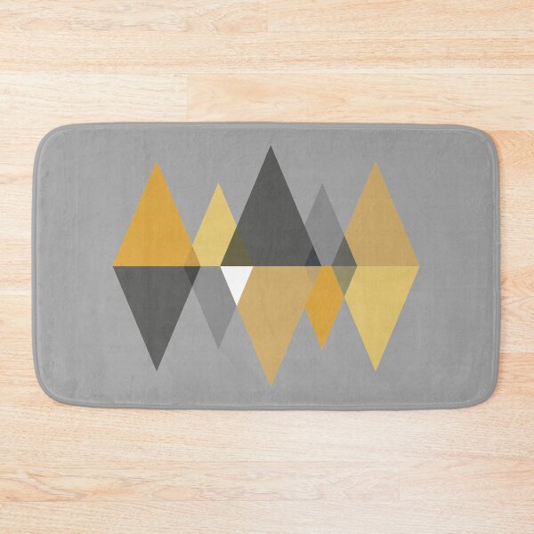 Item preview, Аbstract grey - yellow diamonds designed and sold by NikRon.