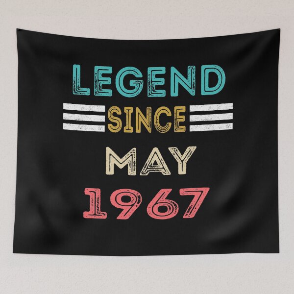 Item preview, Retro Vintage Legend Since May 1967 Birthday Gift designed and sold by meedTee.
