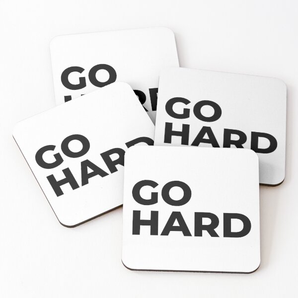 Item preview, GO HARD - Motivational Basics designed and sold by shuzo.