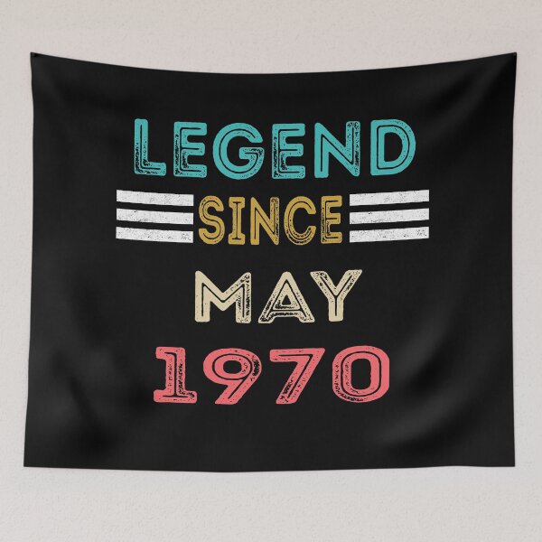 Item preview, Retro Vintage Legend Since May 1970 Birthday Gift designed and sold by meedTee.